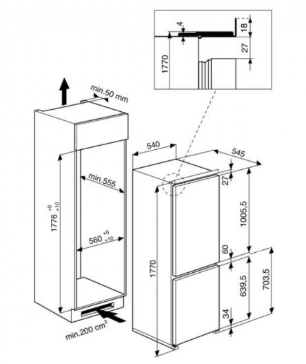 Холодильник HOTPOINT-ARISTON BCB 7030 AA F C (RU)