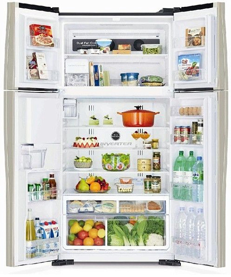 Холодильник HITACHI r-w722 pu1 gbk