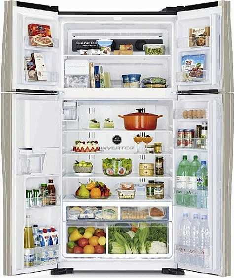 Холодильник side-by-side HITACHI r-w722fpu1x gbk