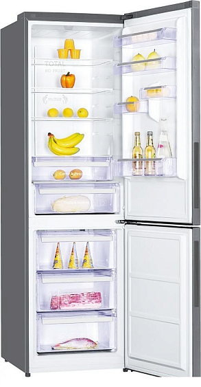 Холодильник Kraft KFHD 450 HSNF серебристый