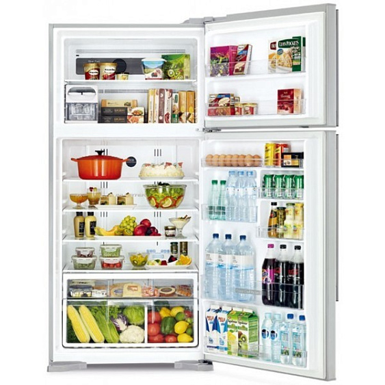 Холодильник HITACHI R-VG662 PU3 GPW белое стекло