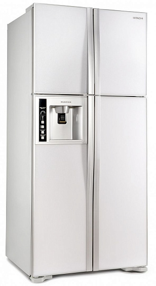 Холодильник HITACHI R-W662 PU3 GPW белое стекло