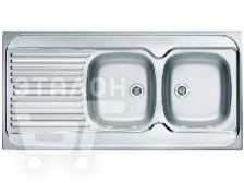 Кухонная мойка ALVEUS Classic 100 NAT-60 1200X600 правая (в комплекте с сифоном)