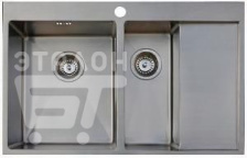 Кухонная мойка SEAMAN Eco Marino SMB-7851DRS с клапан-автоматом нержавеющая сталь