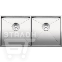 Кухонная мойка BLANCO ZEROX 400/400-U нерж.сталь зеркальная полировка с отв. арм. InFino (арт.521620