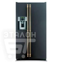 Холодильник IO MABE ORE24VGHFNM черный, ручки золото/бронза