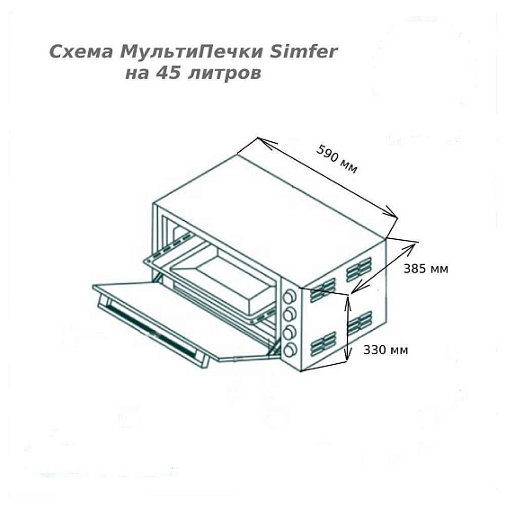 Мини-печь SIMFER M4502