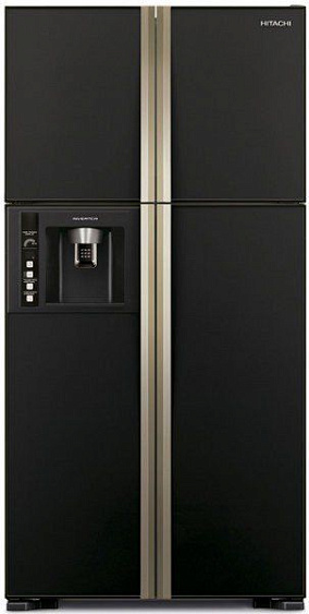 Холодильник  HITACHI r-w662 pu3 gbk черный