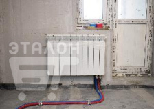 Монтаж водяного радиатора отопления