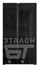 Холодильник HYUNDAI CS6503FV черное стекло
