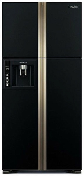 Холодильник  HITACHI r-w662 fpu3x gbk черный