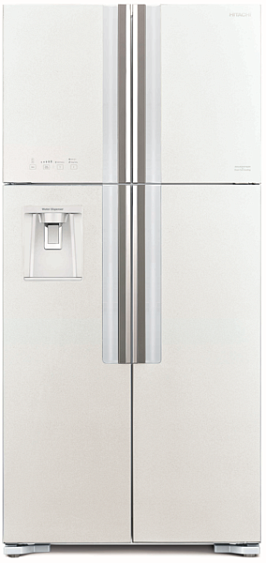 Холодильник HITACHI R-W 662 PU7 GPW белое стекло