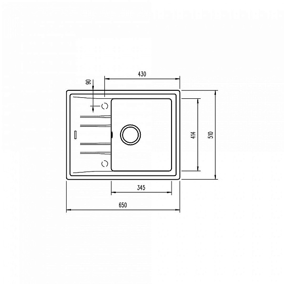 Мойка кухонная TEKA STONE 45 S-TG 1B 1D Чёрный Металлик (art.115330045)